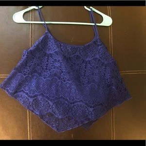 Blue Charlotte Russe top